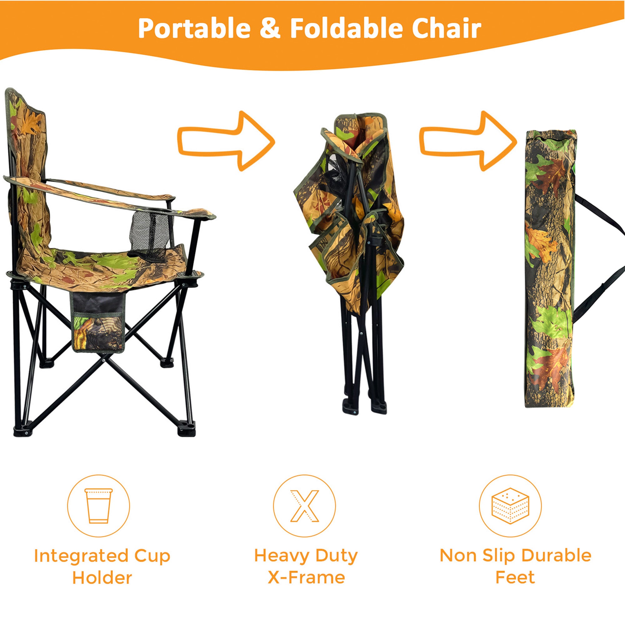 Outdoor Camping Folding Chair for Adults - 0