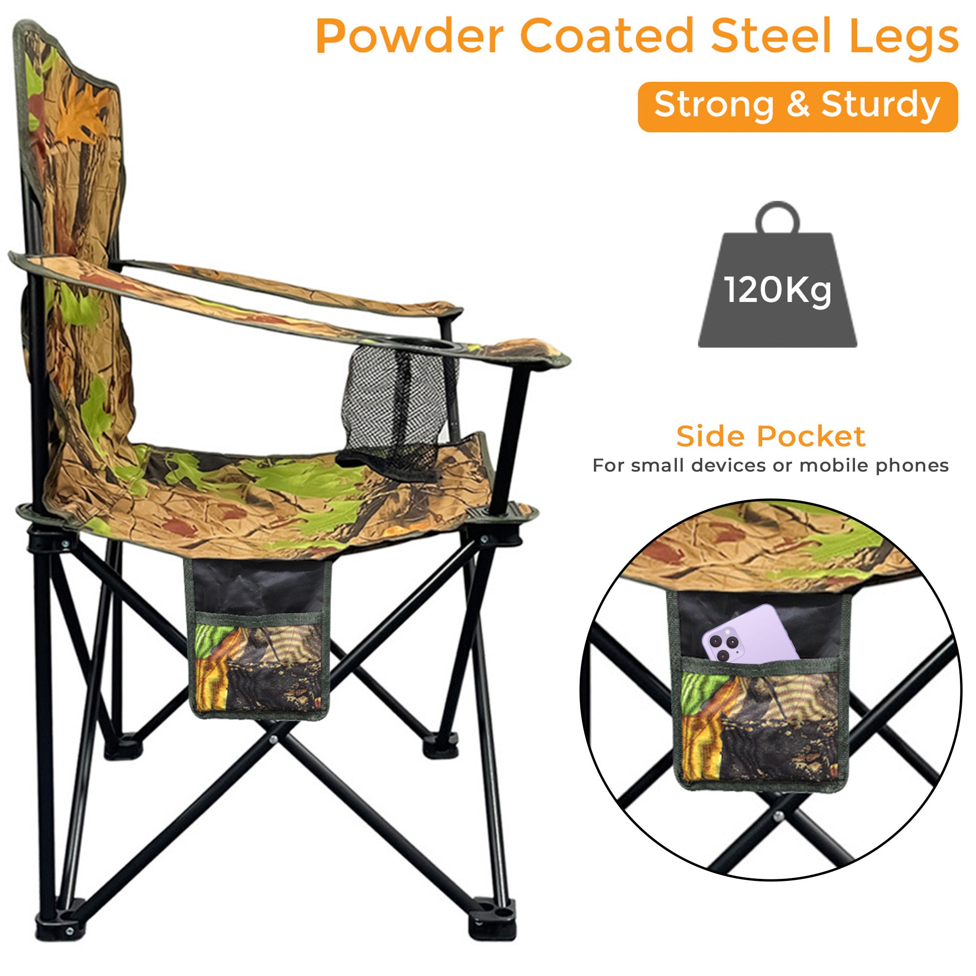 Outdoor Camping Folding Chair for Adults
