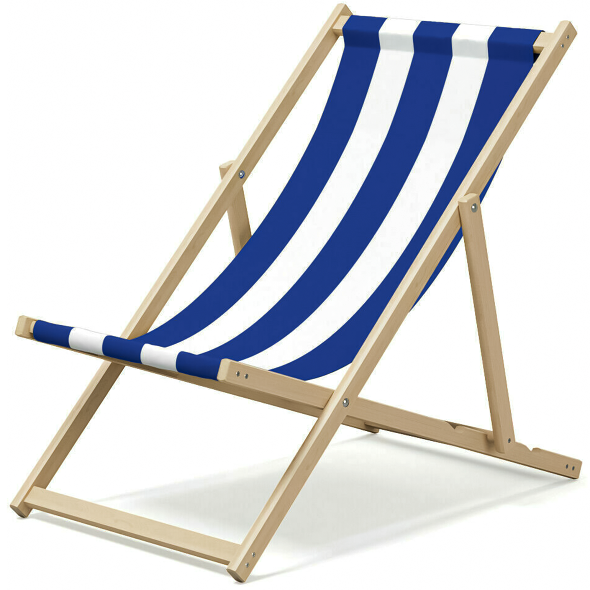 Adjustable Folding Wood Deck Chair