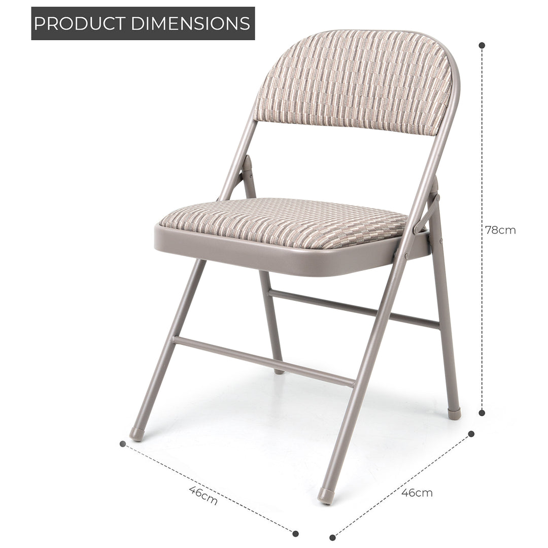 6 Feet Folding Table with 6 Fold Away Chairs