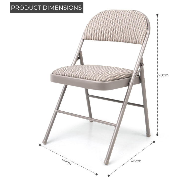 6 Feet Folding Table with 6 Fold Away Chairs