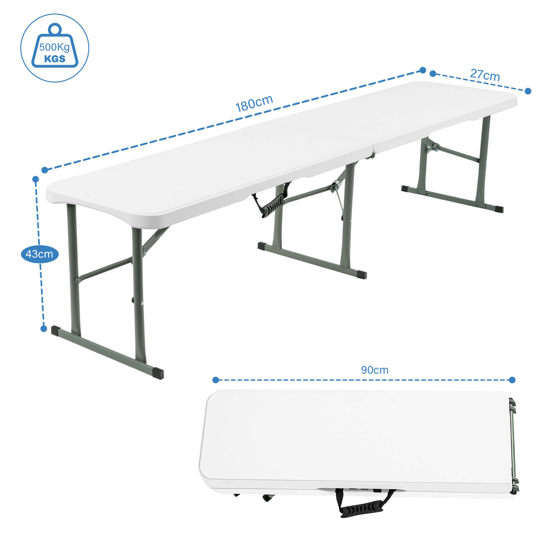 6ft Heavy Duty Table and Benches Set