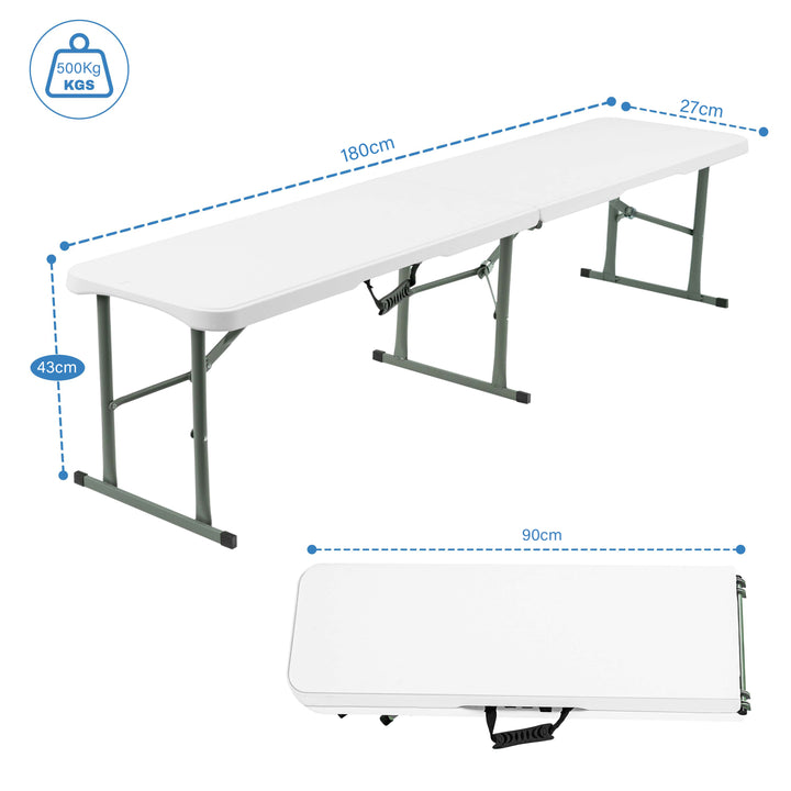 6ft Heavy Duty Table and Benches Set