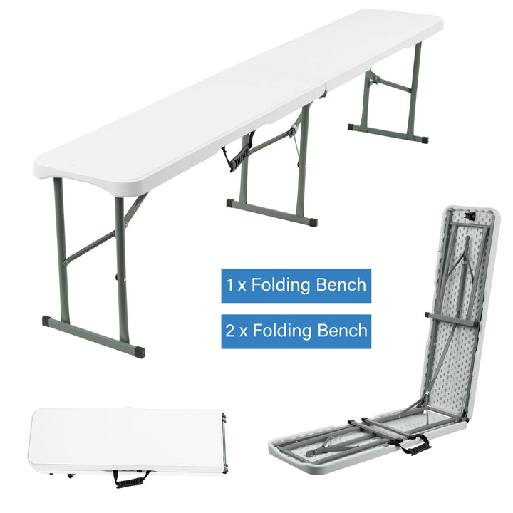6ft Heavy Duty Table and Benches Set