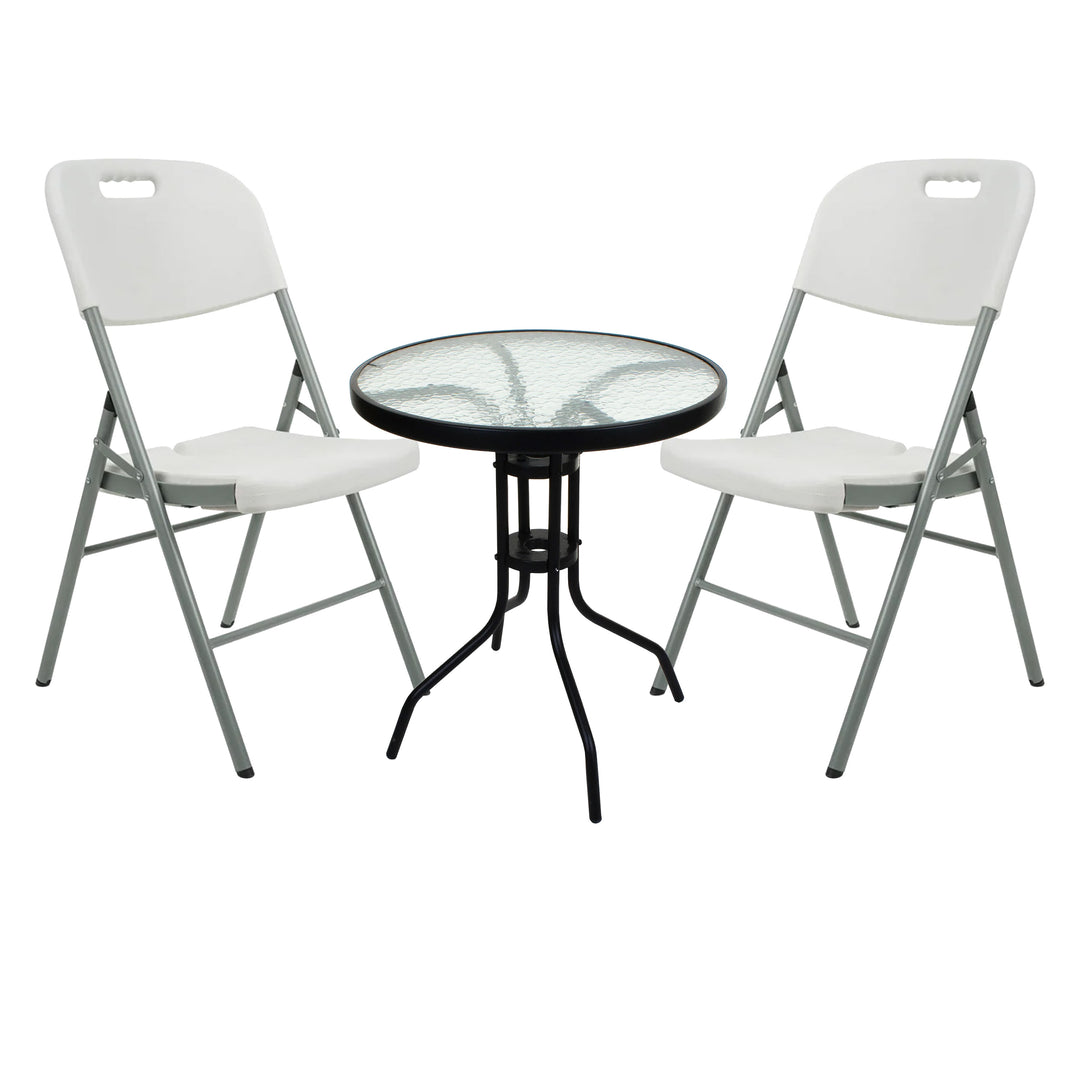 Patio Table with Folding Chairs