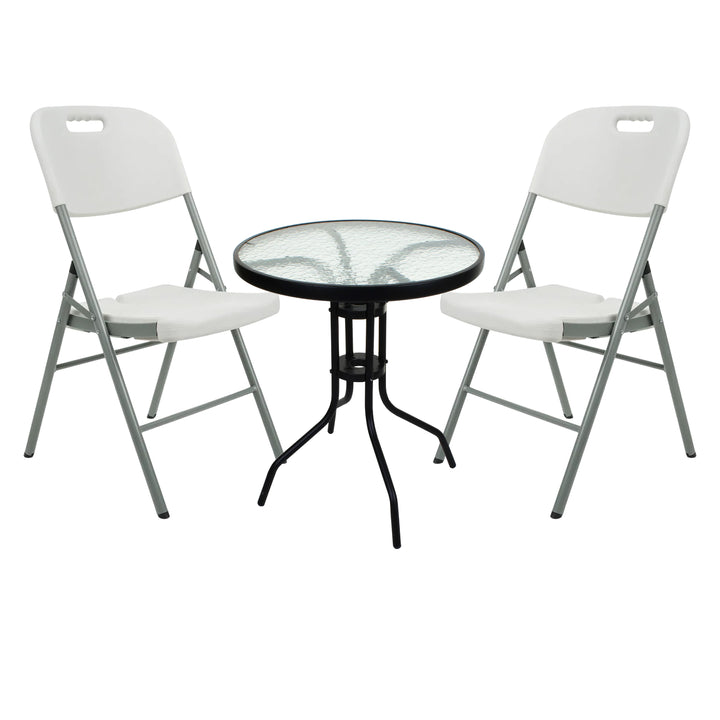 Patio Table with Folding Chairs