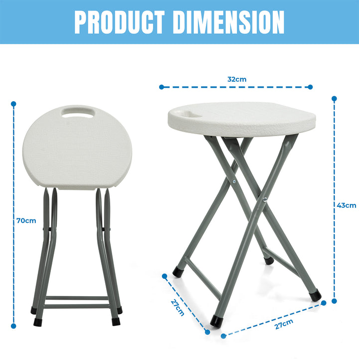3ft Folding Table with 4 Stools