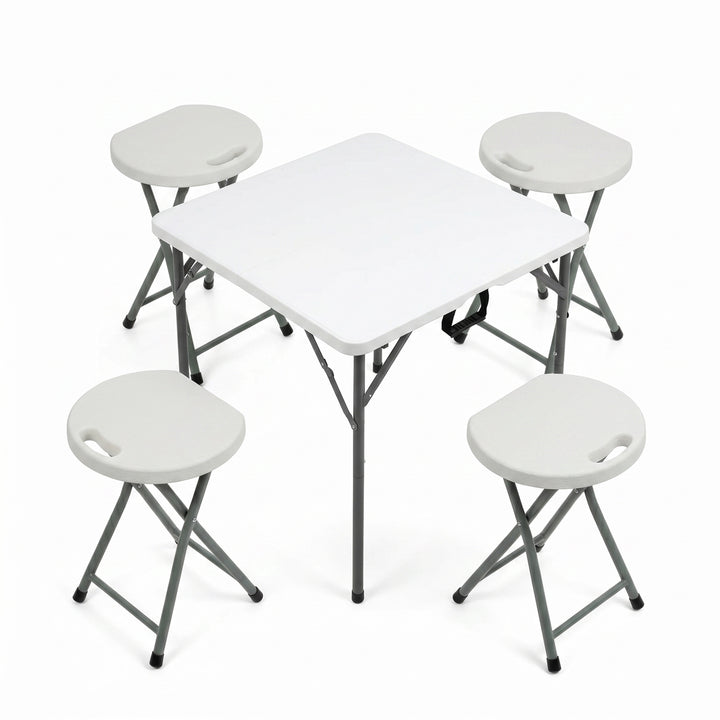 3ft Folding Table with 4 Stools