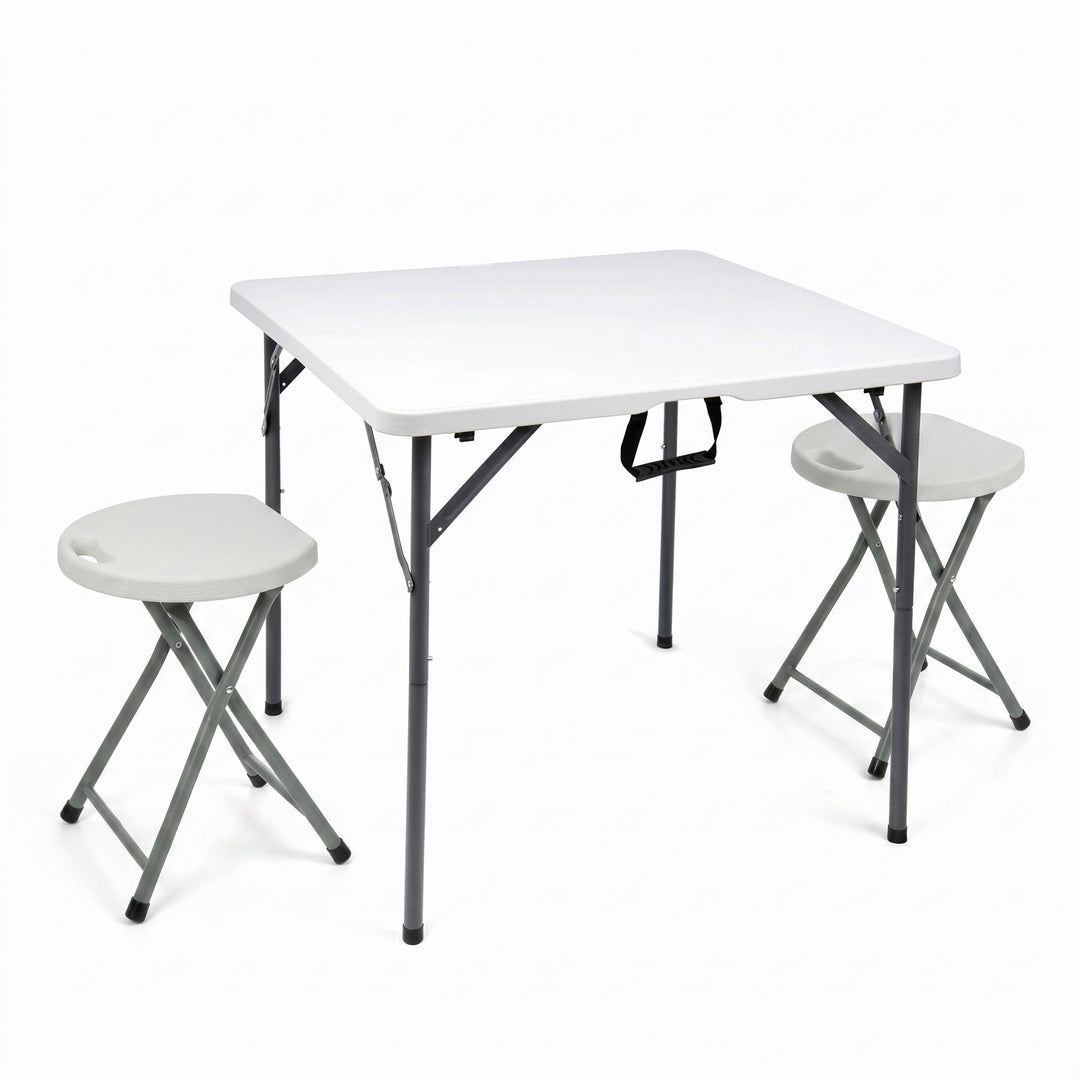 3ft Folding Table with 2 Stools