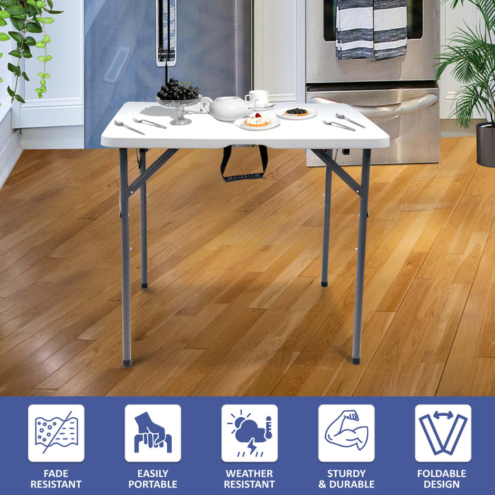 3ft Folding Table with 4 Stools