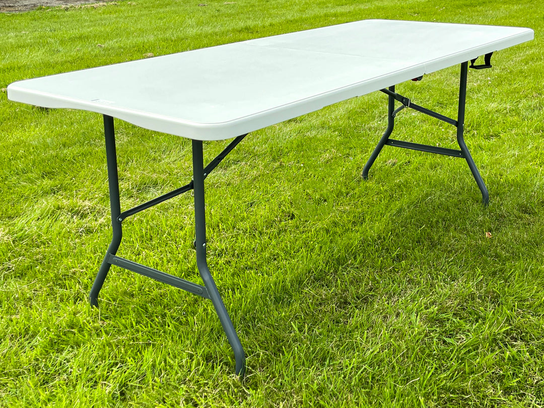 6 Feet Folding Table with 6 Fold Away Chairs