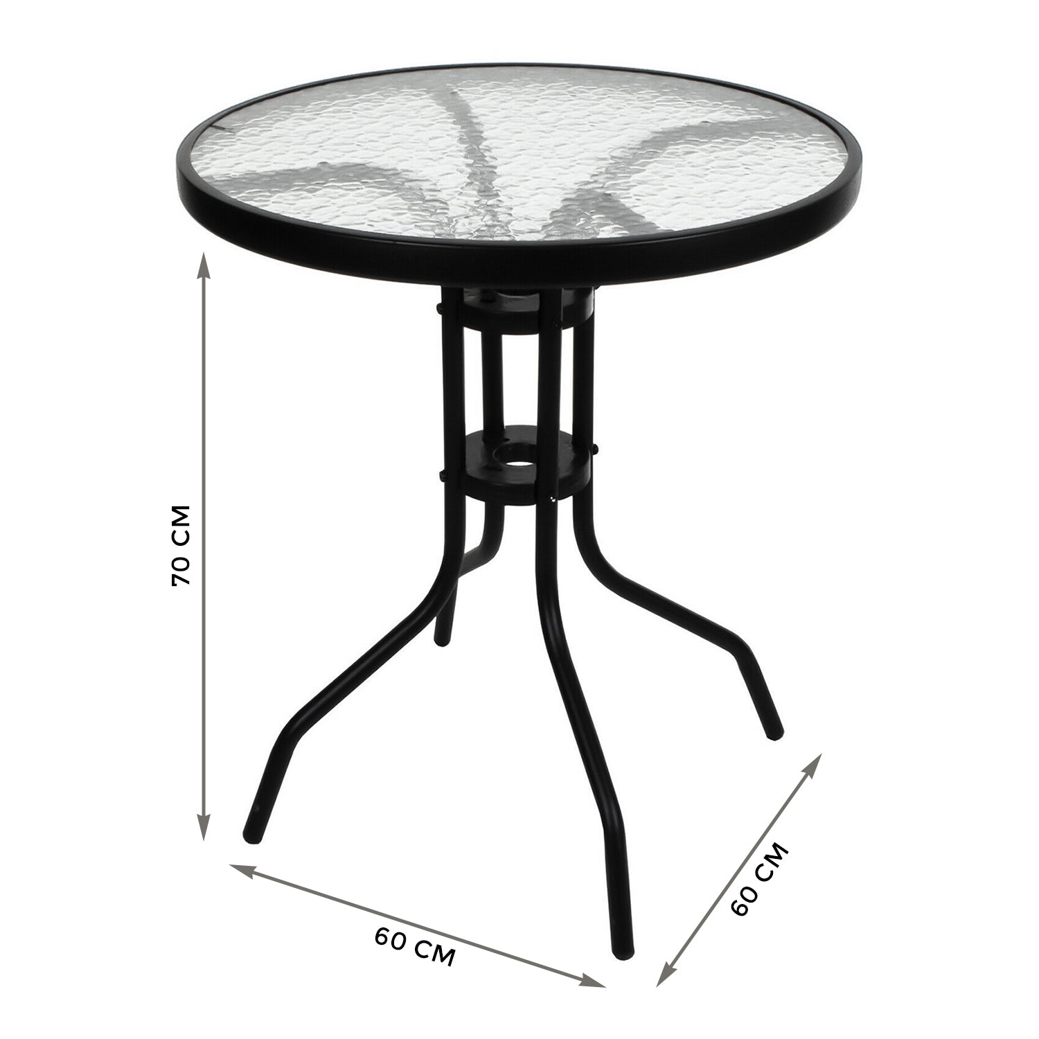 Glass Top Garden Folding Table Folding Tables UK