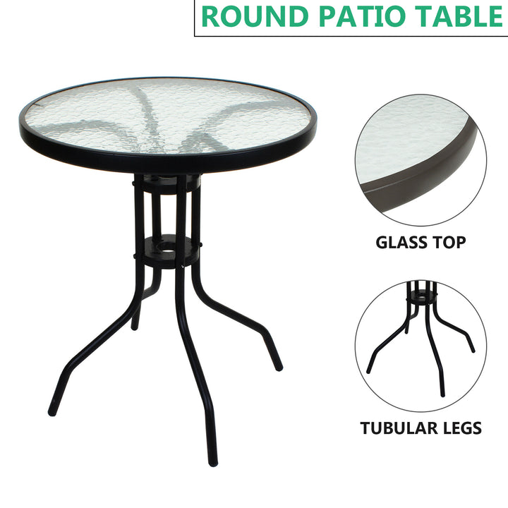 Patio Table with Folding Chairs