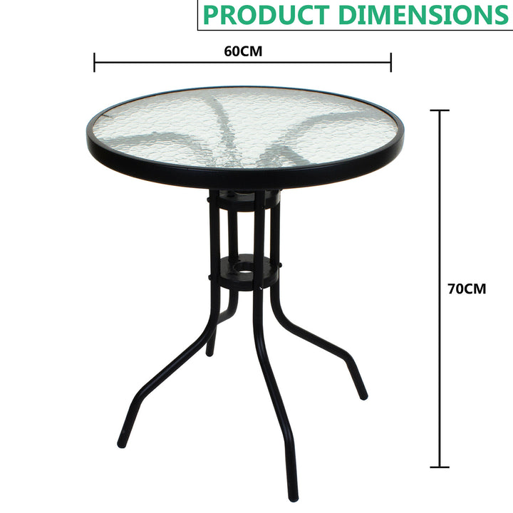 Patio Table with Folding Chairs