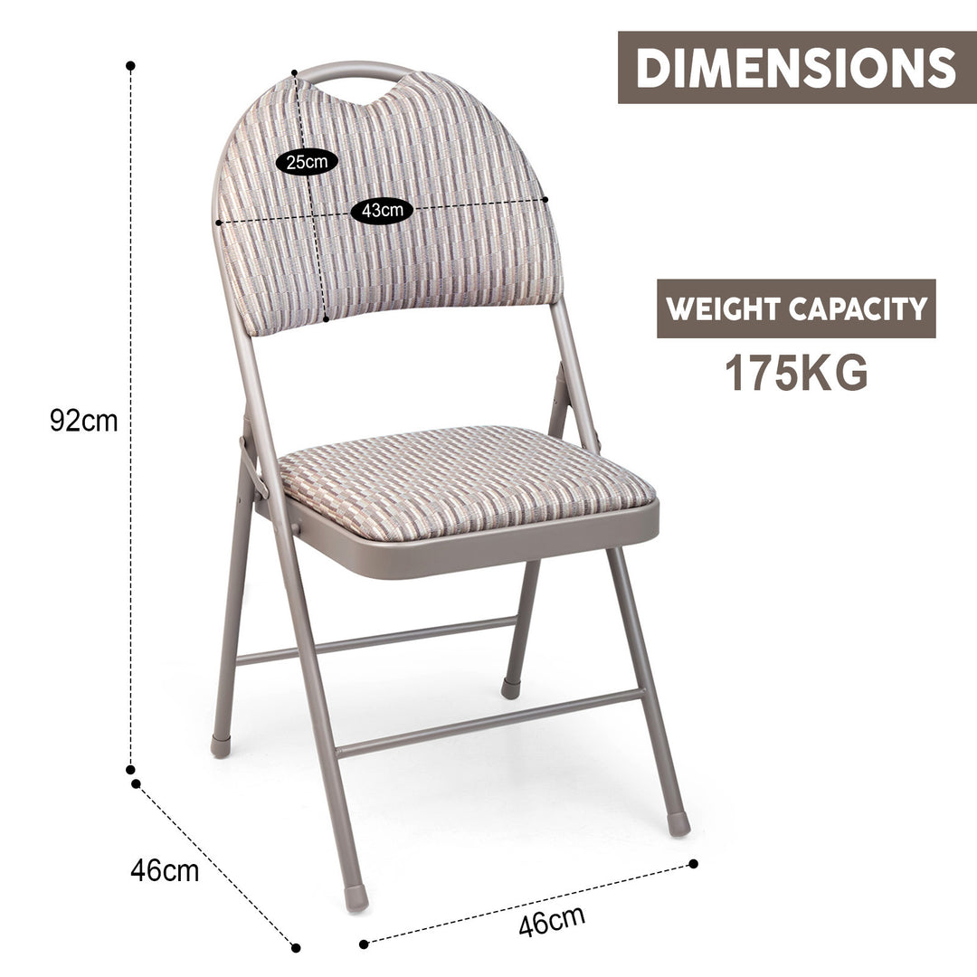 5ft Collapsible Folding Table With 4 Folding Chairs