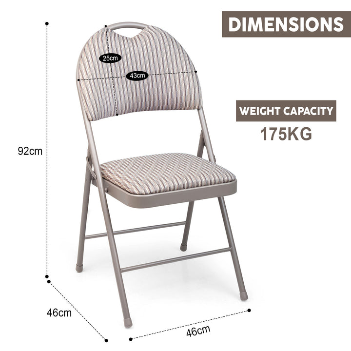 5ft Collapsible Folding Table With 4 Folding Chairs
